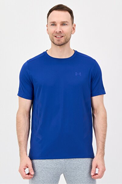 Under Armour Men Fitted Fit Short Sleeve Training T-shirt, Navy Blue
