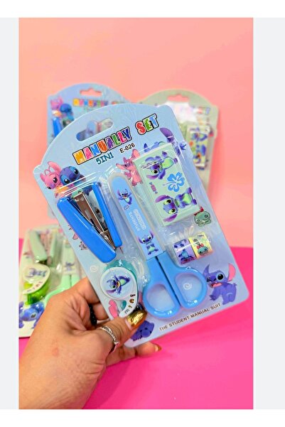 BC Sevimli Kawaii Sanrio Karakterleri 5'i 1 Arada Öğrenci Kırtasiye Seti: Mak...