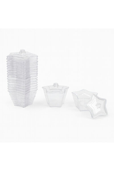 Generic Plastic Dessert Plate Set – 1 Set × 8 Pieces