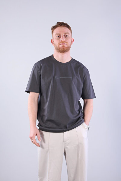 Mckanzie 2271 Print 1 O-Neck 24*1 Single Jersey Oversize T-Shirt