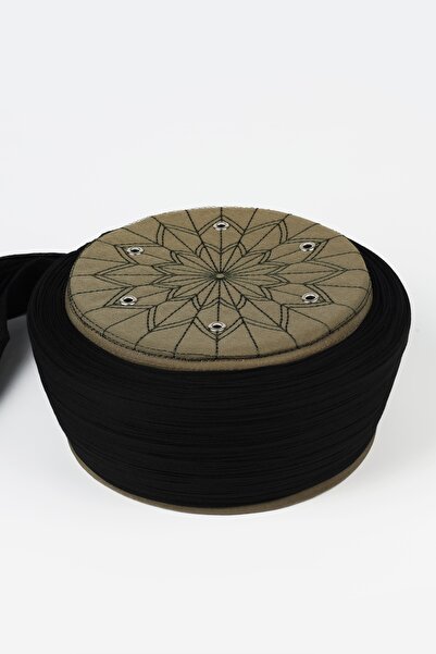 SARIKHANE YÜKSEK TEKNOLOJİ MAKİNE SARIMI Talebe Sarığ - Black Fabric - Green ...