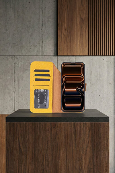 MAVERA CRAFT iPhone 17 Pro Max Hakiki Deri Kişiye Özel Cüzdanlı Kılıf MagSafe...