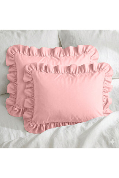 Sabia 100% Cotton 62 Thread Count (155 Tc) Ruffled Pillowcase Set