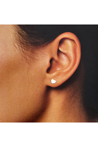 BIJUTERIA NEAGRA 925 Sterling Silver Mini Heart Earrings