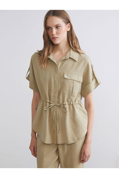 LC Waikiki Nevavm Oversize Modal Blended Women's Shirt with a Difference