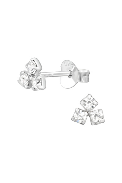 BIJUTERIA NEAGRA Cercei din argint 925 cu cristale