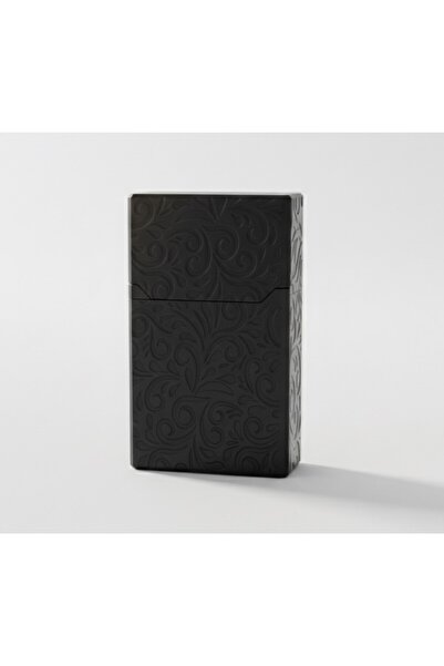 shop Sigara Tabakası - 20 li (Kısa Kalın) Rölyef Desenli Siyah Renk - Sert Pl...