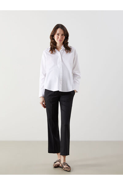 LC Waikiki Nevavm Wide Leg Maternity Pants with Abdominal Panel and Differenc...