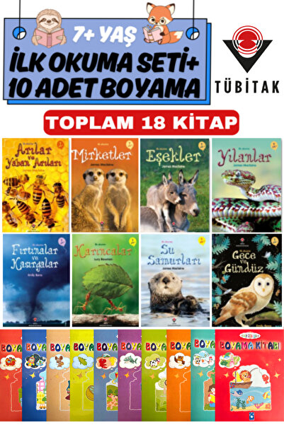 Tübitak Yayınları İlk Okuma Seri: Mirketler+Karıncalar+Eşekler+Filler+Su Samu...