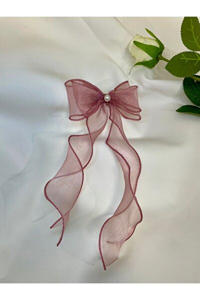 D&GSEWİNGSHOP Gül Kurusu Rengi Kuyruklu Fiyonk Toka