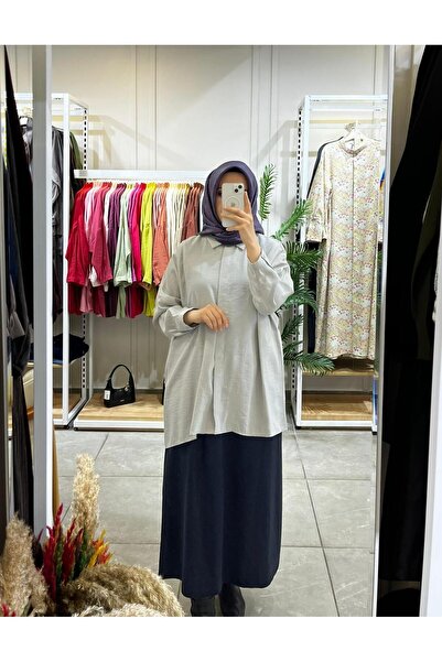 Nuss 3001 Oversize Buttoned Shirt Gray
