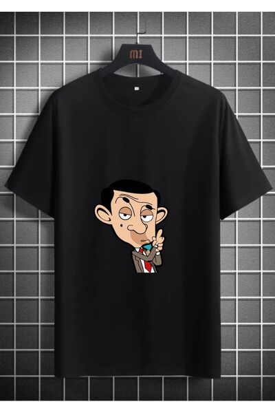 LELVANİ Unisex Mr.Bean Printed Tshirt