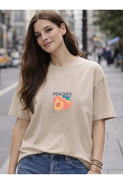 Risely Co Peaches Oversize T-Shirt