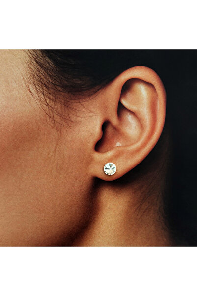 BIJUTERIA NEAGRA 925 Sterling Silver Earrings with Swarovski Crystals Silver -