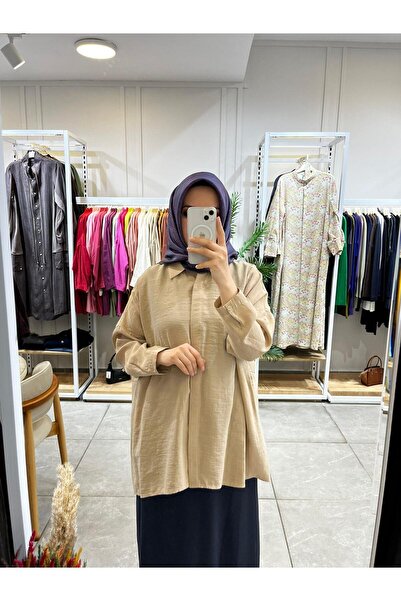 Nuss 3001 Oversize Buttoned Shirt Latte