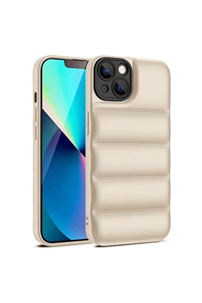 OEM Carcasă moale la atingere pentru iPhone 14, crem