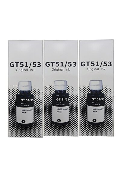 Melsan HP Smart Tank 580 Uyumlu Siyah Muadil Mürekkep 3x90 ml (Toplam 270 ml)