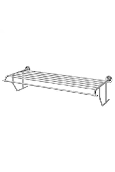 OEM Suport prosoape + bară, oțel inoxidabil, crom, 75x29 cm