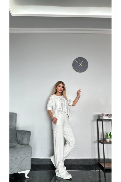 Bella Belluci Stone Print Jacket Stylish Set