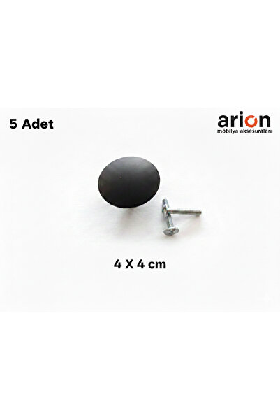 Arion 5 komada luksuznih crnih metalnih ručki za ladice, ormariće, kuhinje, i...