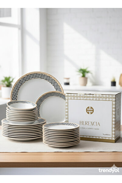 Marka Herencia by Edessa - 24 Parça Modern Line Yemek Takımı