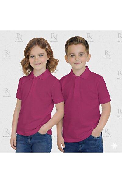 NACAR STYLİSH Παιδικό 100% βαμβακερό μπλουζάκι με λαιμόκοψη πόλο για σχολικές...