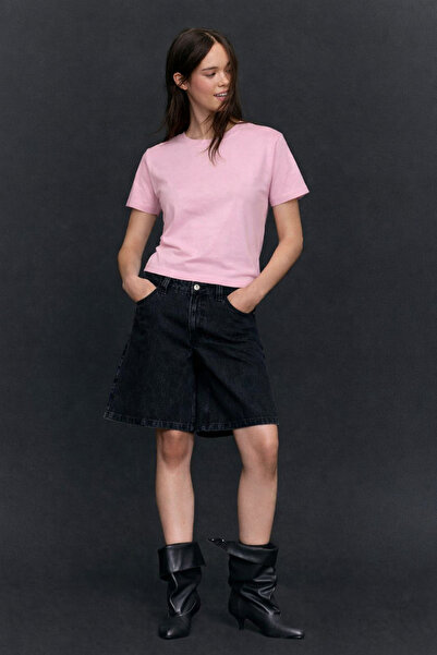 HAKKE Kadın Rahat Basic İnterlok TSHİRT