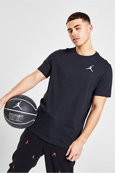 Nike Jordan Jumpman Men's Black Cotton Sports T-Shirt