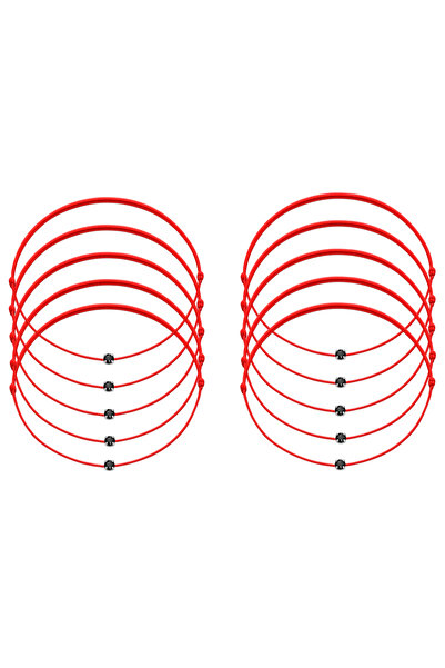 BIJUTERIA NEAGRA Set de 10 brățări Mărțișor cu cristale Swarovski negre