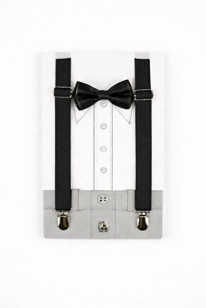 Kuraff Giyim Girls' and Boys' Suspender and Bow Tie Set for Shows & Special O...
