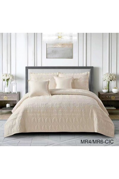 miral مفرش نفر ونص مضغوط ساده عدد القطع 4 راحة لك وأناقة لديكور غرفتك مقاس 16...