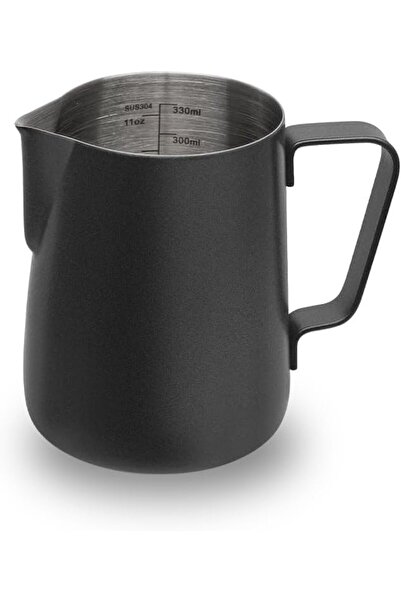 Roomlyne إبريق رغوة الحليب سعة 350 مل - إبريق تبخير الإسبريسو من الفولاذ المق...