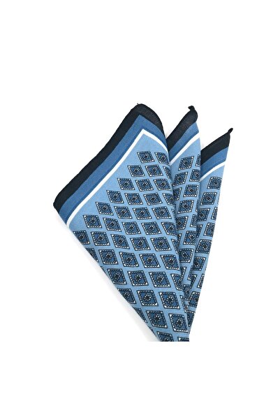 Sade Kravat Wool Handkerchief M2064 Blue
