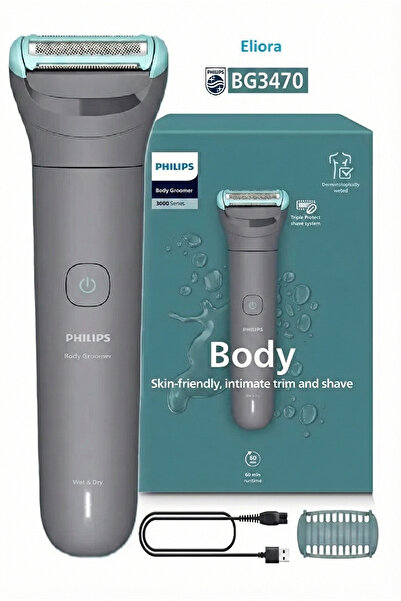 Philips Smart Philips BG3470/15 Hypoallergenic Waterproof Body and Thigh Trimmer
