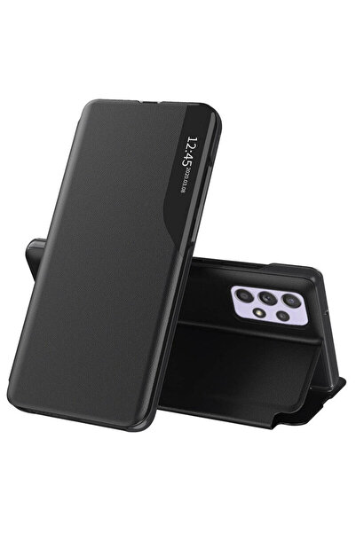 Techsuit Husă din piele pentru Samsung Galaxy A32 5G, neagră