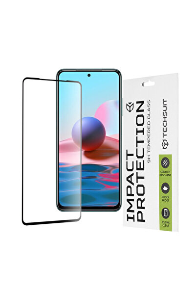 Techsuit Folie de sticlă pentru Xiaomi Redmi Note 10 4G 111D, acoperire compl...
