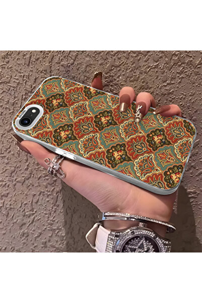 Hontinga iPhone 7 Compatible Silicone Edge Hard Back Anti-Fall Phone Case Art...