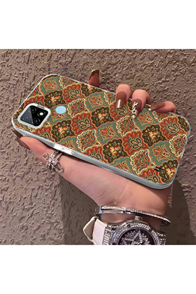 Hontinga حافظة هاتف Realme C21 متوافقة مع الحواف السيليكونية الصلبة والمضادة ...