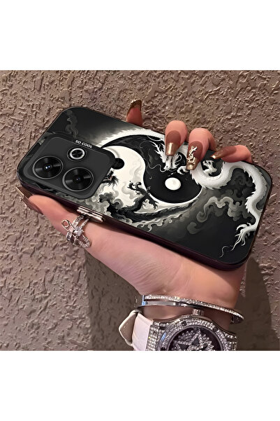 Hontinga حافظة هاتف Redmi 13 متوافقة مع الحواف السيليكونية الصلبة والمضادة لل...