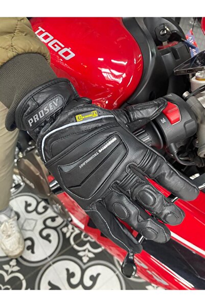 Prosev FİBBA Ce4308 Siyah Kışlık Motorcu Eldiveni