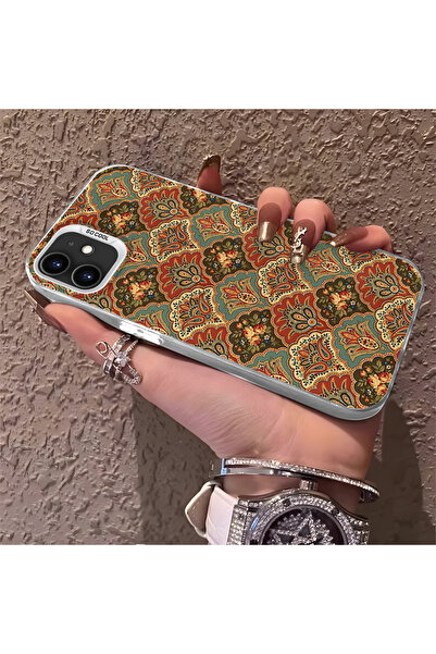 Hontinga حافظة هاتف آيفون 12 برو متوافقة مع السيليكون ذات الحواف الصلبة والمض...