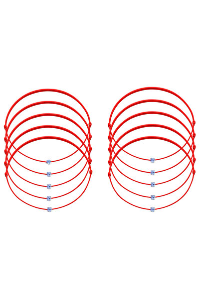 BIJUTERIA NEAGRA Set de 10 brățări Mărțișor cu cristale Swarovski mov