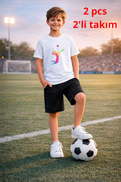 genosha Futbol fudbalska tematska Štampano T-shirt majica i šortset 2 u 1