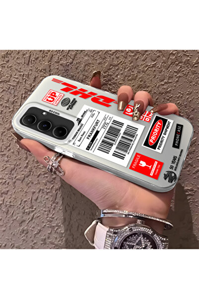 Hontinga حافظة هاتف سامسونج جالاكسي A55 متوافقة مع حافة السيليكون الصلبة ومضا...