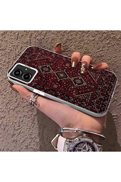 Hontinga حافظة هاتف سامسونج جالاكسي A06 متوافقة مع حافة السيليكون الصلبة ومضا...