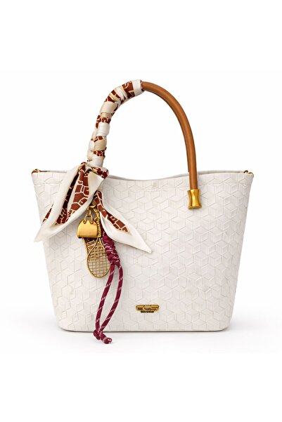 NUR KARACA 18044 GEANTĂ DE MÂNĂ ȘI DE UMĂR PENTRU FEMEI CU MODEL CCS ȘI DETAL...