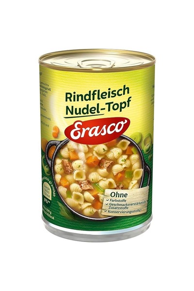 Erasco Pasta with beef pieces 400 g