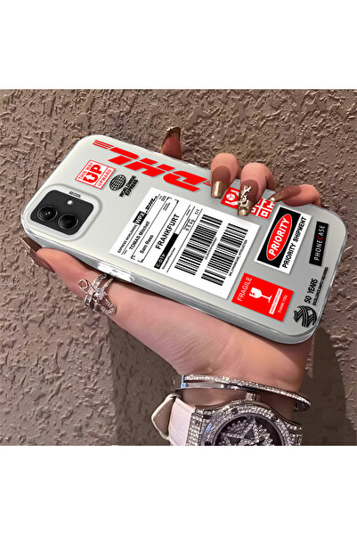 Hontinga حافظة هاتف سامسونج جالاكسي A04 متوافقة مع حافة السيليكون الصلبة ومضا...