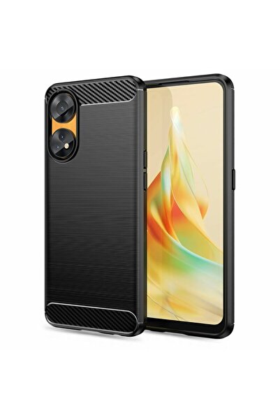 Techsuit Carcasă din silicon carbon pentru Oppo Reno 8 T, neagră