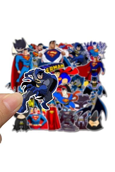 FEMININO Superman Batman Graffiti Walk Stickers for Kids Waterproof Vinyl 45Pcs